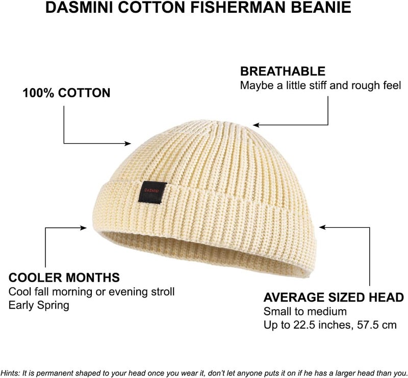 DASMINI Fisherman Beanie Hats for Men Women,Knit Trawler Skull Cap,Watch Cap,Spring Fall Winter Warm Short Hats - Image 5